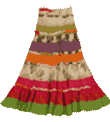 rainbow colored skirt